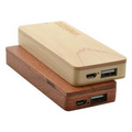 Slim Wooden Power Bank with 2500mAh.